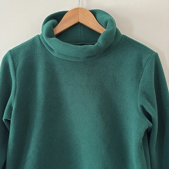 Dudley Stephens Park Slope Fleece Long Sleeve Stand Up Collar Green Size M - Picture 5 of 12